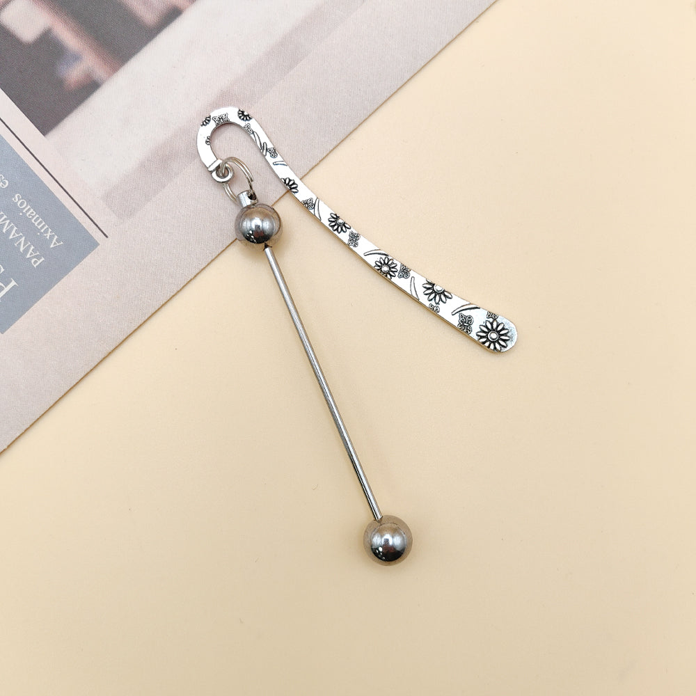 Wholesale 3pcs Beadable Bookmarks Metal DIY for Beaded Bar